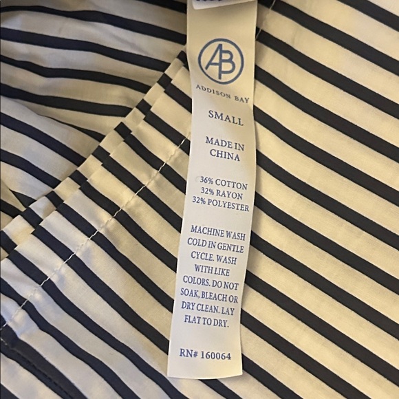 Addison Bay NWT Womens The Swing Dress Navy & White Sz Small Country Club Preppy - Picture 9 of 9